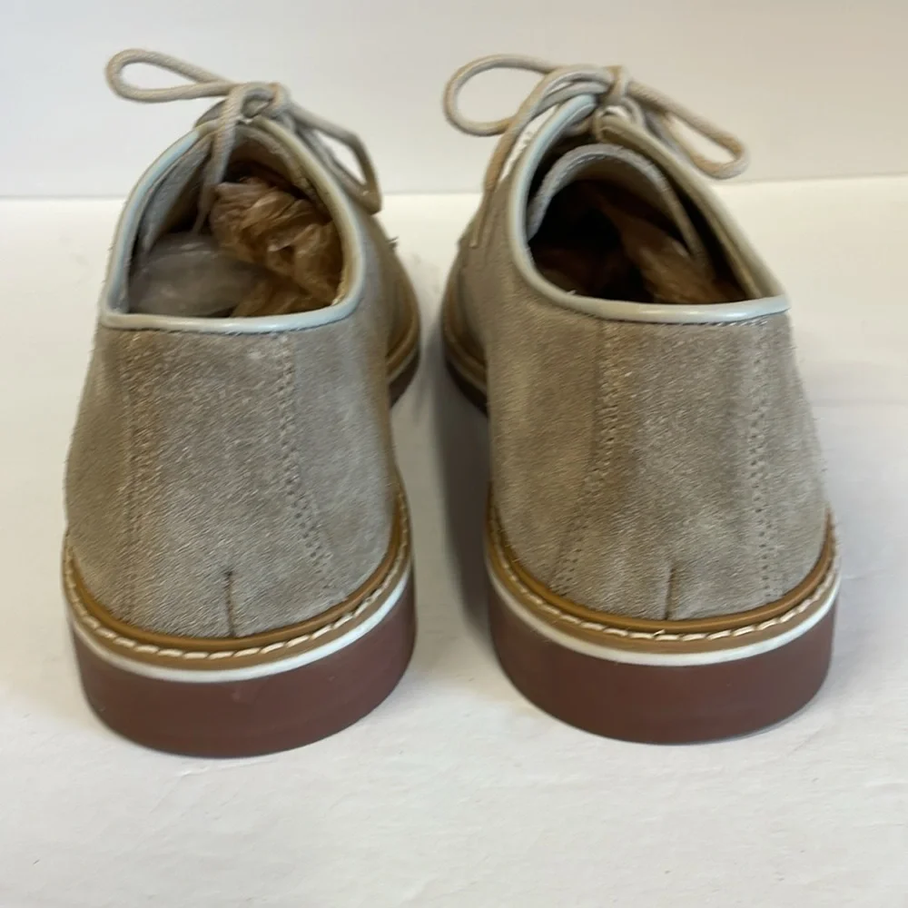 1901 Made In‎ Italy Beige Suede Lace Up Men’s Oxford’s Shoes size 43